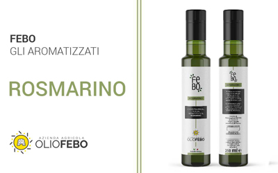 Olio extravergine di oliva Febo con aroma naturale di rosmarino
