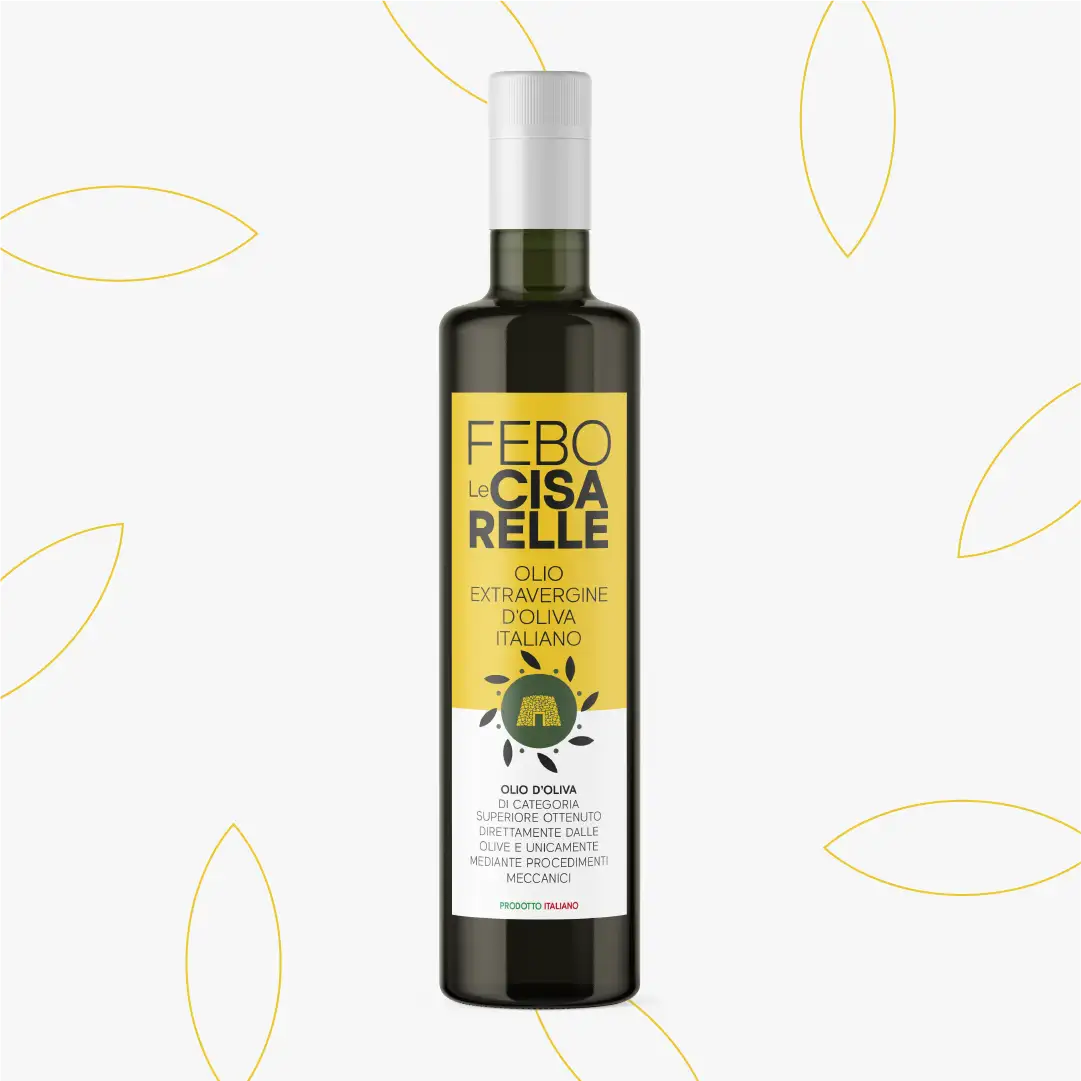Olio Febo Le Cisarelle fruttato intenso 1 Olio Febo le Ciraselle fruttato intenso bottiglia